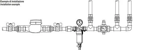 Фильтр тонкой очистки воды ½"н x ½"н Tiemme 3130N 3130001 Фильтр тонкой очистки воды ½"н x ½"н Tiemme 3130N 3130001