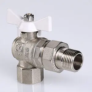 Кран шаровый с американкой угловой ½"в x ½"н Valtec Base VT.228.NW.04 Кран шаровый с американкой угловой ½"в x ½"н Valtec Base VT.228.NW.04, 4