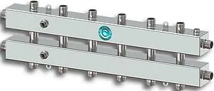 Коллектор распределительный 7 контуров 1¼"н x 1"н Север-КМ7(Aisi) 1915037 Коллектор распределительный 7 контуров 1¼"н x 1"н Север-КМ7(Aisi) 1915037, 1