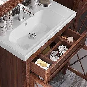 Тумба под умывальник напольная Opadiris Палермо 80 светлый орех 00-00002354, 3