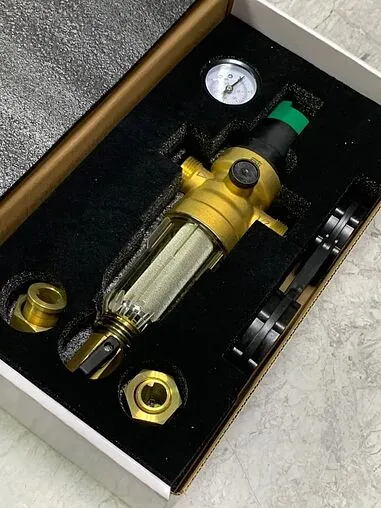 Фильтр тонкой очистки воды с редуктором давления ½&quot;н x ½&quot;н STI B-01 01.07.ФРВ0112