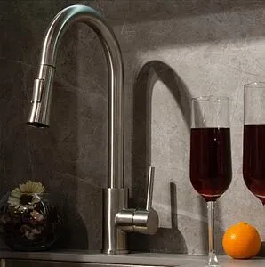 Смеситель для кухни с выдвижным изливом Osgard Forso никель 87073, 3