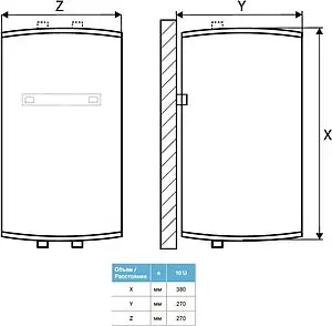 Водонагреватель накопительный электрический Thermex Inox Cask IC 10 U 151027, 2