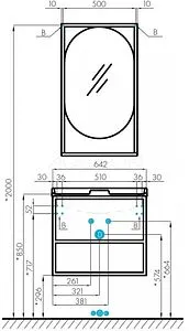 Тумба-умывальник подвесная Aquaton Лофт Фабрик 65 дуб эндгрейн 1A2423K2LTDU0, 2