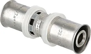 Муфта пресс соединительная 16мм Valtec VTm.203.N.001616 Муфта пресс соединительная 16мм Valtec VTm.203.N.001616, 1