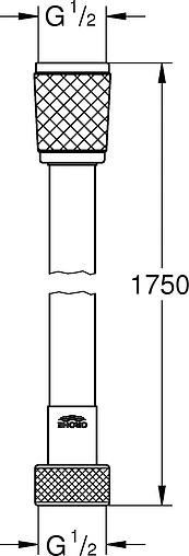 Шланг для душа Grohe Relexaflex 175см хром матовый 45992001