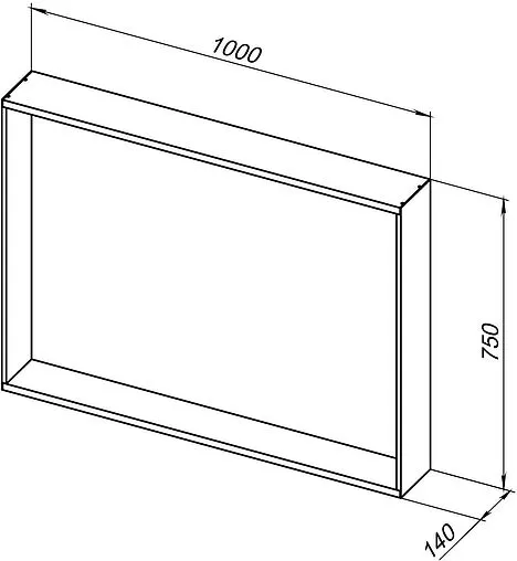 Зеркало с подсветкой Allen Brau Priority 75x100 чёрный браш 1.32020.BB