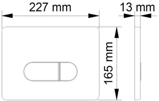 Клавиша смыва для унитаза BERGES Novum D1 040031 белый матовый