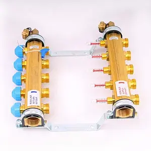 Группа коллекторная с расходомерами 5 отводов 1"в/в x ¾"ек Watts HKV/T 10004199 Группа коллекторная с расходомерами 5 отводов 1"в/в x ¾"ек Watts HKV/T 10004199, 4