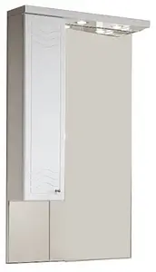 Шкаф-зеркало Aquaton Домус 65 L белый 1A008202DO01L Шкаф-зеркало Aquaton Домус 65 L белый 1A008202DO01L, 1
