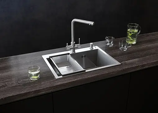 Мойка кухонная Ulgran Steel 60 брашированная сталь