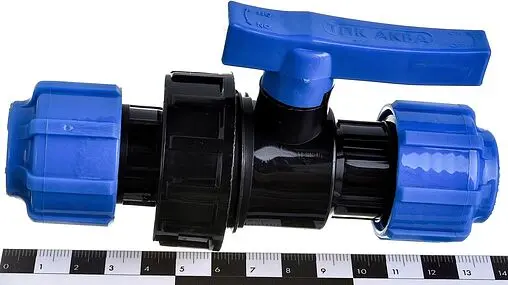 Кран шаровый с американкой для пнд трубы 20мм x 20мм ТПК-Аква 555220020