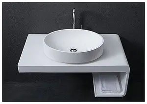 Консоль под умывальник Aquanet Corner K7R 100 белый матовый K7R, 5