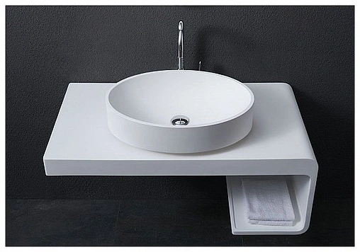 Консоль под умывальник Aquanet Corner K7R 100 белый матовый K7R