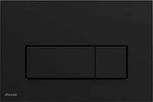 Клавиша смыва для унитаза Ravak Uni Slim X01744 черный матовый Клавиша смыва для унитаза Ravak Uni Slim X01744 черный матовый, 1