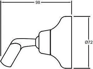 Держатель ручного душа Jacob Delafon Fairfax хром E75093-CP, 2