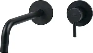 Смеситель для раковины из стены Paffoni Light чёрный матовый LIG006NO70 Смеситель для раковины из стены Paffoni Light чёрный матовый LIG006NO70, 1