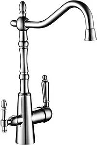 Смеситель для кухни с подключением к фильтру Rossinka хром Z35-33 Смеситель для кухни с подключением к фильтру Rossinka хром Z35-33, 1