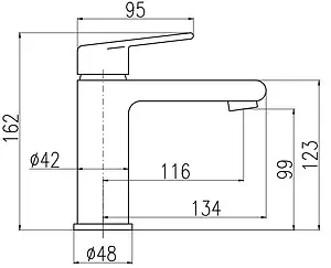 Смеситель для раковины Rav Slezak Colorado хром CO128.5 Смеситель для раковины Rav Slezak Colorado хром CO128.5, 2