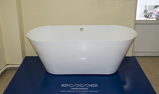 Ванна отдельностоящая из искусственного камня Esse Luzon 158.5x62.5 белый ELUZ1585