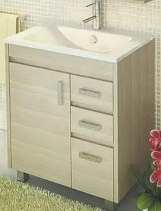 Тумба-умывальник напольная Comforty Марио 75 сосна лоредо 00004136349CF Тумба-умывальник напольная Comforty Марио 75 сосна лоредо 00004136349CF, 1