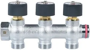 Коллектор регулирующий проходной 3 отвода ¾&quot;в/н x ¾&quot;ек Rehau 11316453001, 3