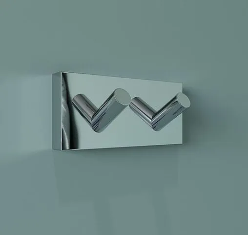 Крючок двойной IDDIS Edifice хром EDISB20i41