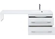 Тумба-умывальник подвесная над стиральной машиной Aquanet Нота 120 R белый 00171483+00239568