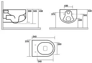 Унитаз подвесной безободковый Kerasan Flo белый 311101 Унитаз подвесной безободковый Kerasan Flo белый 311101, 2