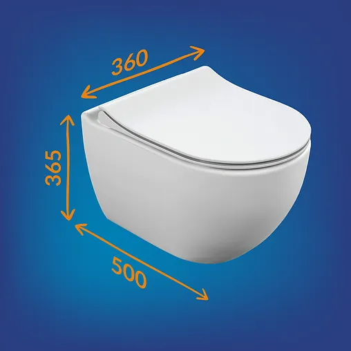 Комплект 6 в 1 Cersanit Brasko Smart Co Dpl Eo Slim/Vector/Estetica 68304 с кнопкой белый глянцевый