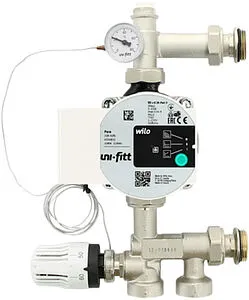 Узел насосно-смесительный с насосом Wilo Yonos PARA RS25/6 130 Uni-fitt Solomix Mini 474P1100, 1