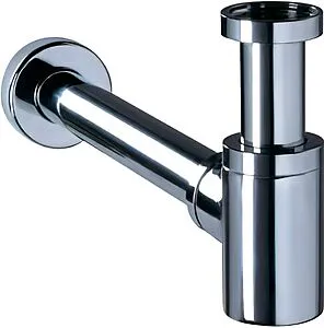 Сифон бутылочный для раковины Wirquin Lineis хром 31640003 Сифон бутылочный для раковины Wirquin Lineis хром 31640003, 1