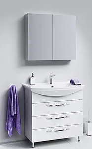 Тумба-умывальник напольная Aqwella Allegro 75 белый Agr.01.07/3+4620008197470 Тумба-умывальник напольная Aqwella Allegro 75 белый Agr.01.07/3+4620008197470, 4