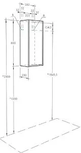 Шкаф Aquaton Марти 35 белый/дуб эндгрейн 1A270203MY010, 2