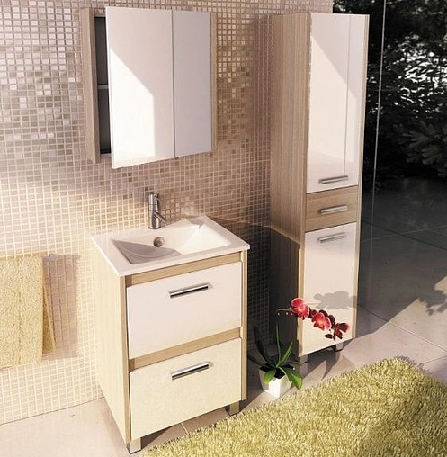 Шкаф-зеркало Comforty Тулуза 60 cосна лоредо 00003121350CF