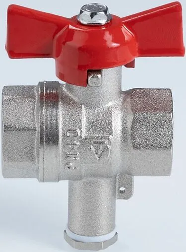 Кран шаровый для подключения датчика температуры ½&quot;в x ½&quot;в Valtec Стандарт ГОСТ Р 59553-2021 VT.128.N.04