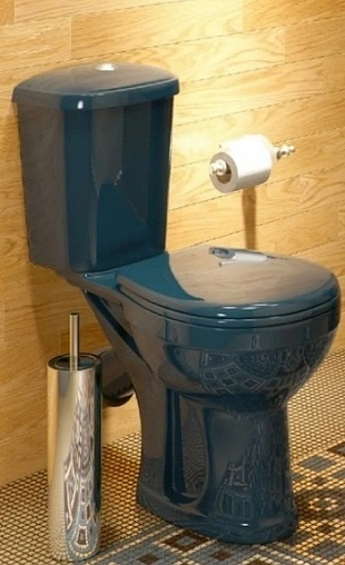 Унитаз-компакт Оскольская керамика Дора-Антивсплеск стандарт зеленый 47325110402