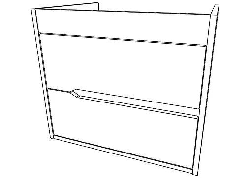 Тумба под умывальник подвесная Домино Karat 60 серый тауп DK3215T