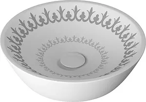 Раковина ISVEA IsveArte 45 белый/декор Camelia 10SY66045SV-CML Раковина ISVEA IsveArte 45 белый/декор Camelia 10SY66045SV-CML, 1