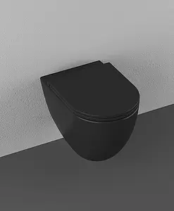 Крышка-сиденье для унитаза с микролифтом ISVEA F50 черный матовый 40KF0521I-S, 2