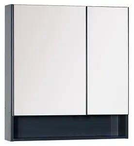 Шкаф-зеркало Aquanet Виго 80 L сине-серый 00183362 Шкаф-зеркало Aquanet Виго 80 L сине-серый 00183362, 1