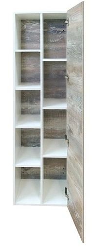 Шкаф-пенал подвесной Comforty Турин 45 дуб бежевый/белый 00004136455CF