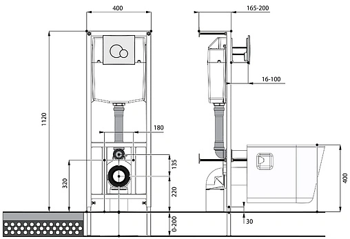 Комплект 5 в 1 Santek Нео Rimless 1WH501758 с кнопкой белый глянцевый Комплект 5 в 1 Santek Нео Rimless 1WH501758 с кнопкой белый глянцевый