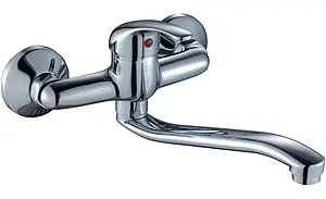 Смеситель для кухни настенный Rossinka хром A35-24, 1