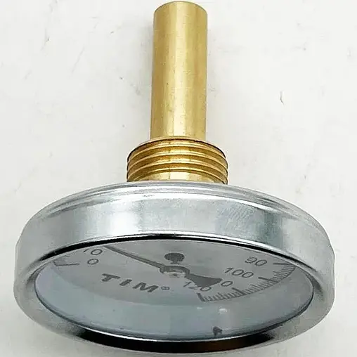 Термометр биметаллический TIM 63мм 120°С гильза 50мм ½&quot; Y-63A-50-120