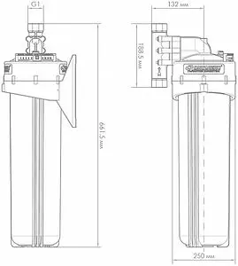 Корпус фильтра 1"в x 1"в Big Blue 20" Джилекс 1 М 20" В 9060 Корпус фильтра 1"в x 1"в Big Blue 20" Джилекс 1 М 20" В 9060, 2