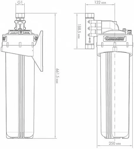 Корпус фильтра 1&quot;в x 1&quot;в Big Blue 20&quot; Джилекс 1 М 20&quot; В 9060