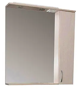 Шкаф-зеркало Aquanet Донна 90 R дуб белый 00169178, 1