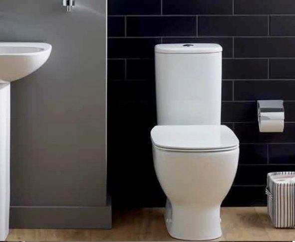 Унитаз-компакт безободковый Ideal Standard Tesi AquaBlade Silk white белый матовый T0082V1+T3568V1