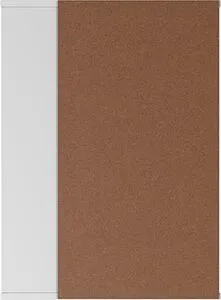 Шкаф-зеркало Айсберг Норма 1-50 L белый DA1601HZ, 4